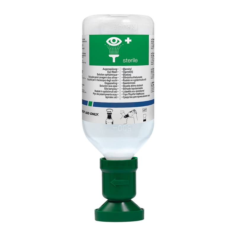 Apa sterila, First Aid Only, pentru curatarea ochilor, 500 ml