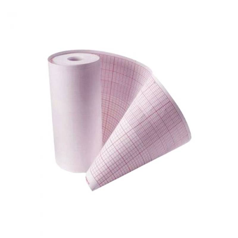 Hartie ECG, 210mmx20m, caroiaj rosu, 5 role/ set