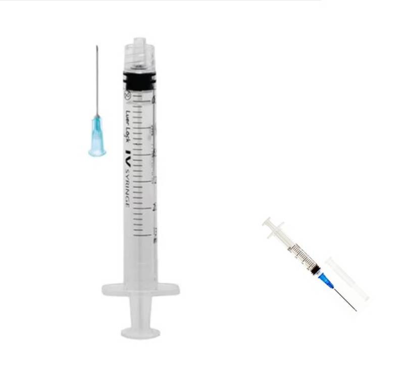 Seringa de unica folosinta 2ml cu ac, cutie 100 buc