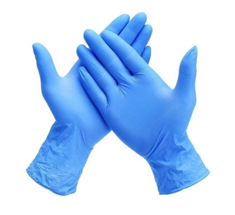 Manusi Examinare Nitril Albastre, 100 buc/set, marimea S