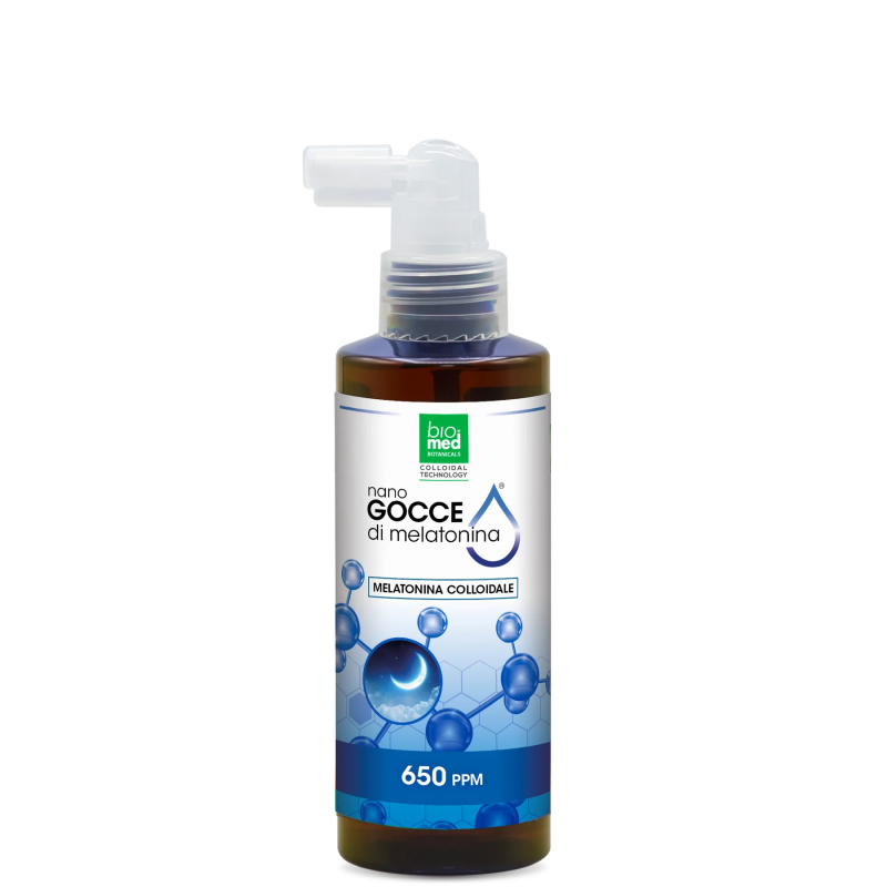 Supliment melatonina coloidala concentratie 650PPM BioMed Gocce di Melatonina 150ml